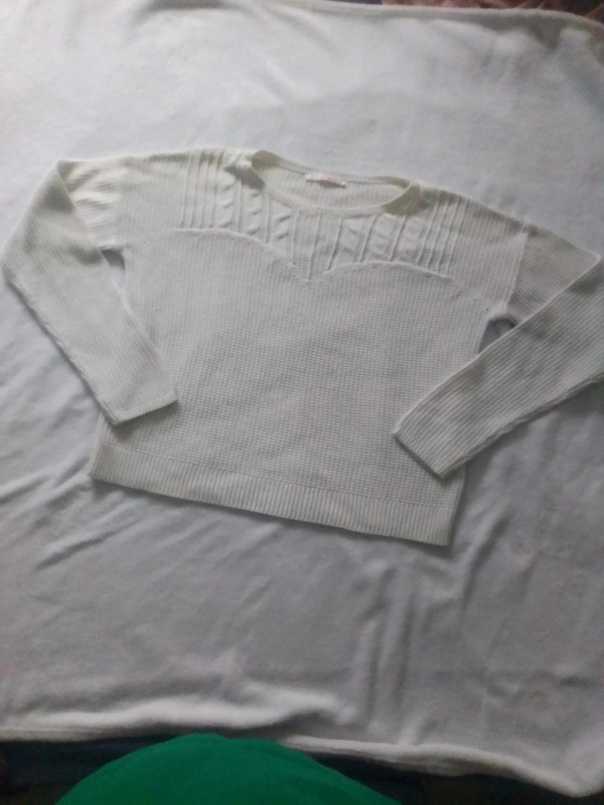 Petit pull blanc 38